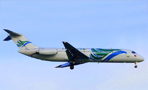 A Cebu Pacific DC-9 in flight