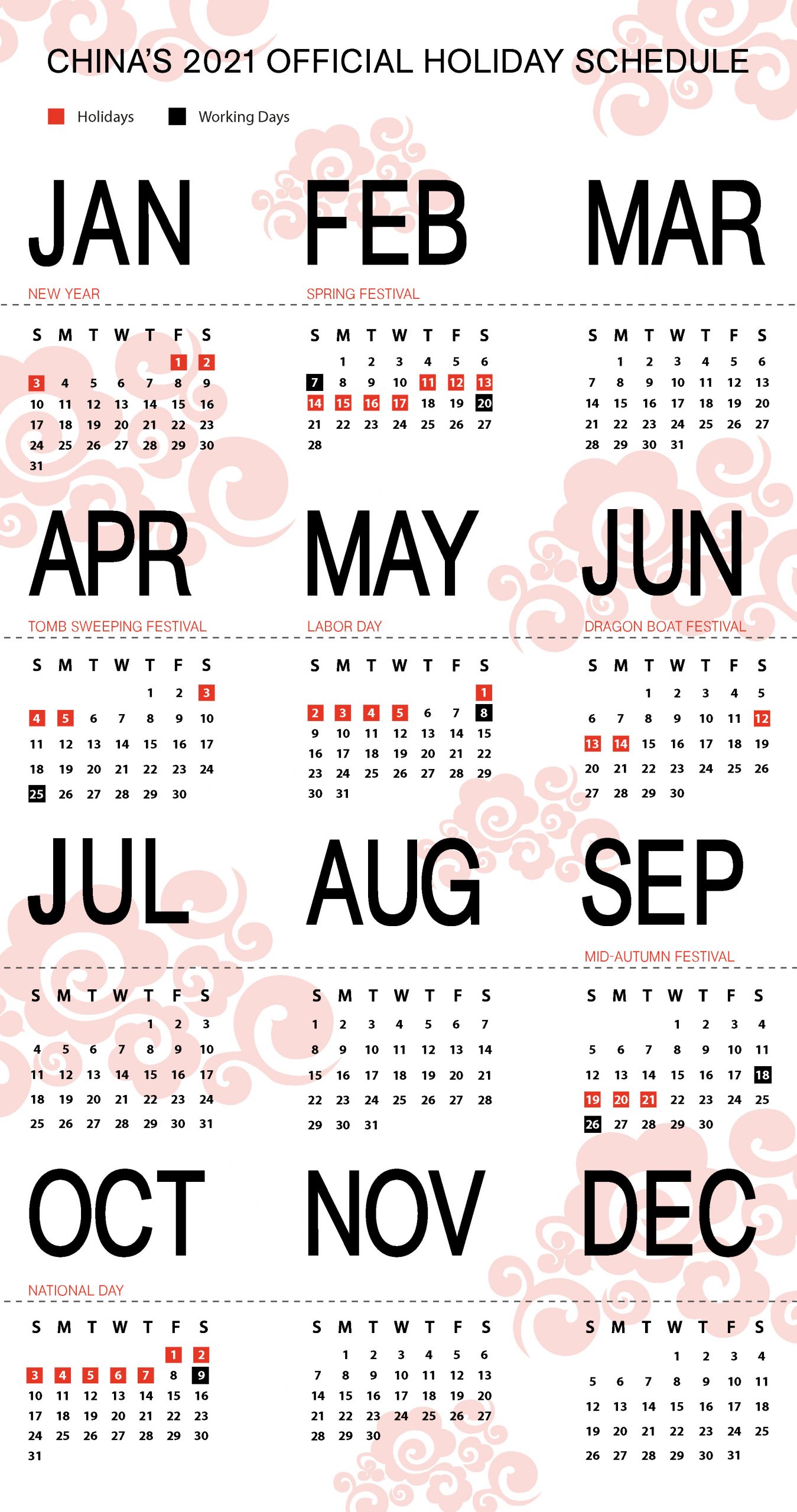 2021 Holiday Calendar 2021 Calendar Printable Free With Usa Holidays